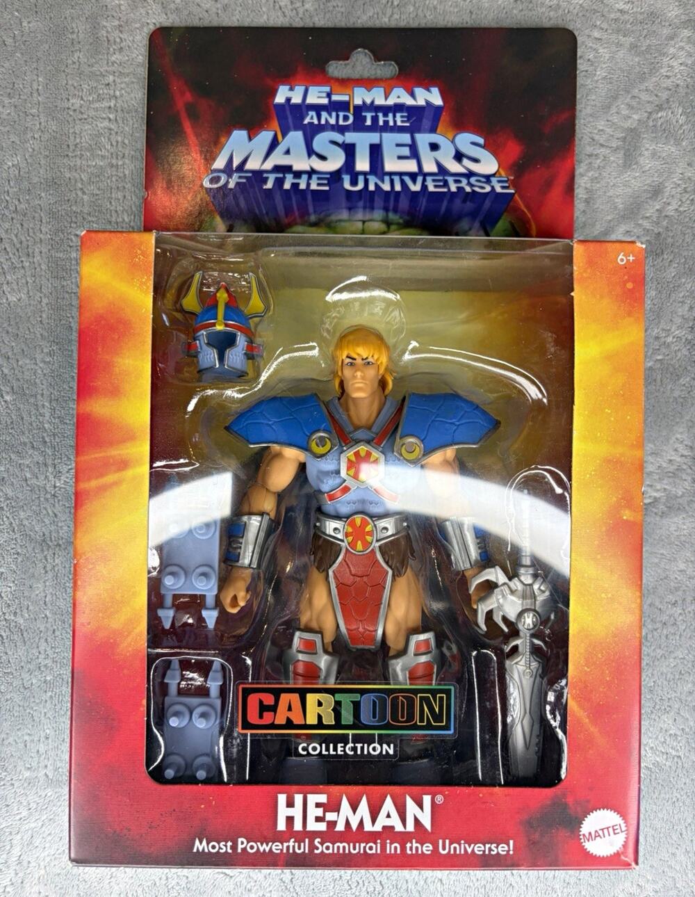 Mattel MOTU Cartoon Collection He-Man Action Figure Boxed w/ Armor, Sword 6+